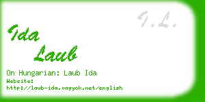 ida laub business card